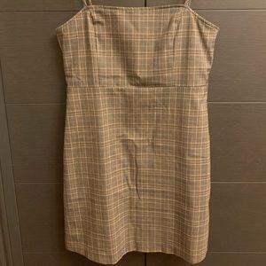Casual mini dress. Twik brand, from Simons. Cute fall plaid pattern